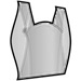 When laid flat, these bags look like a sleeveless t-shirt.