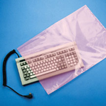 Pink Anti-Static Flat Poly Bags