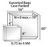 Gusseted Bags Case Packed